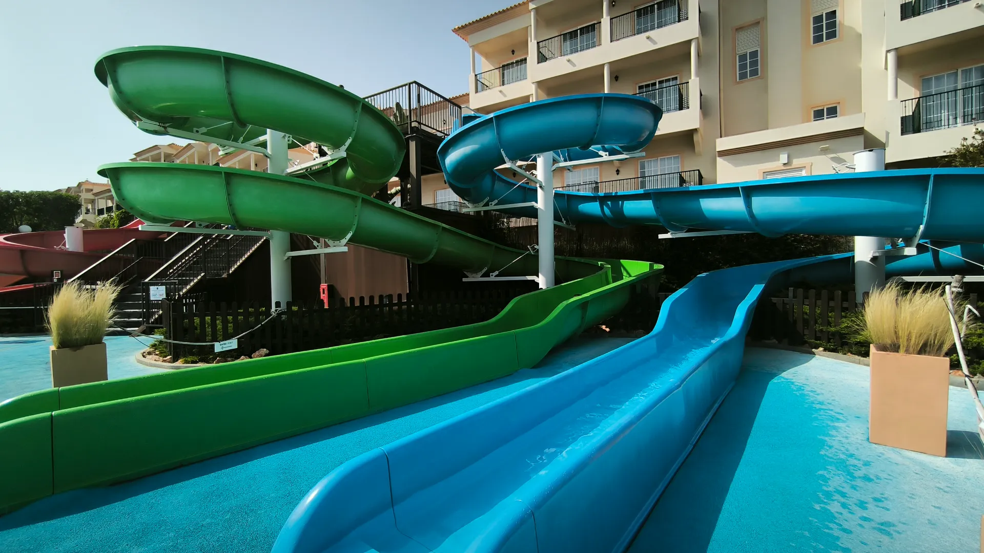 water slides